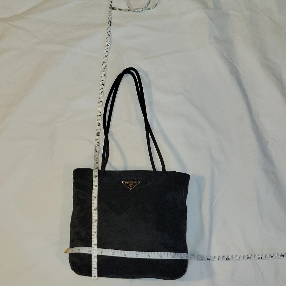 Prada Black Nylon Tote with  Straps